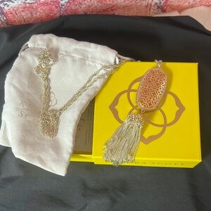 Kendra Scott Bronze and Silver Colored Tassel Necklace